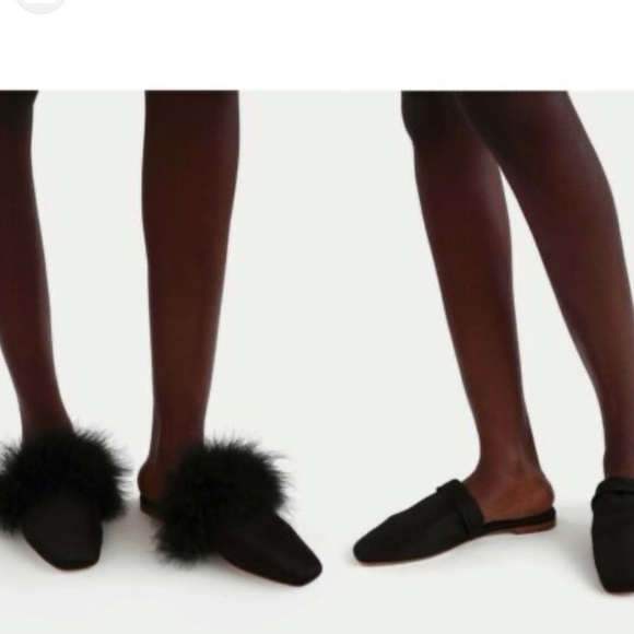 Sleeper Feather Trim Slipper - Picture 1 of 8